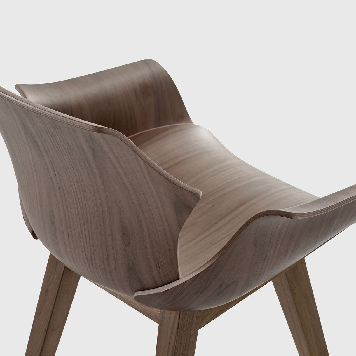 Petal Armchair, Walnut