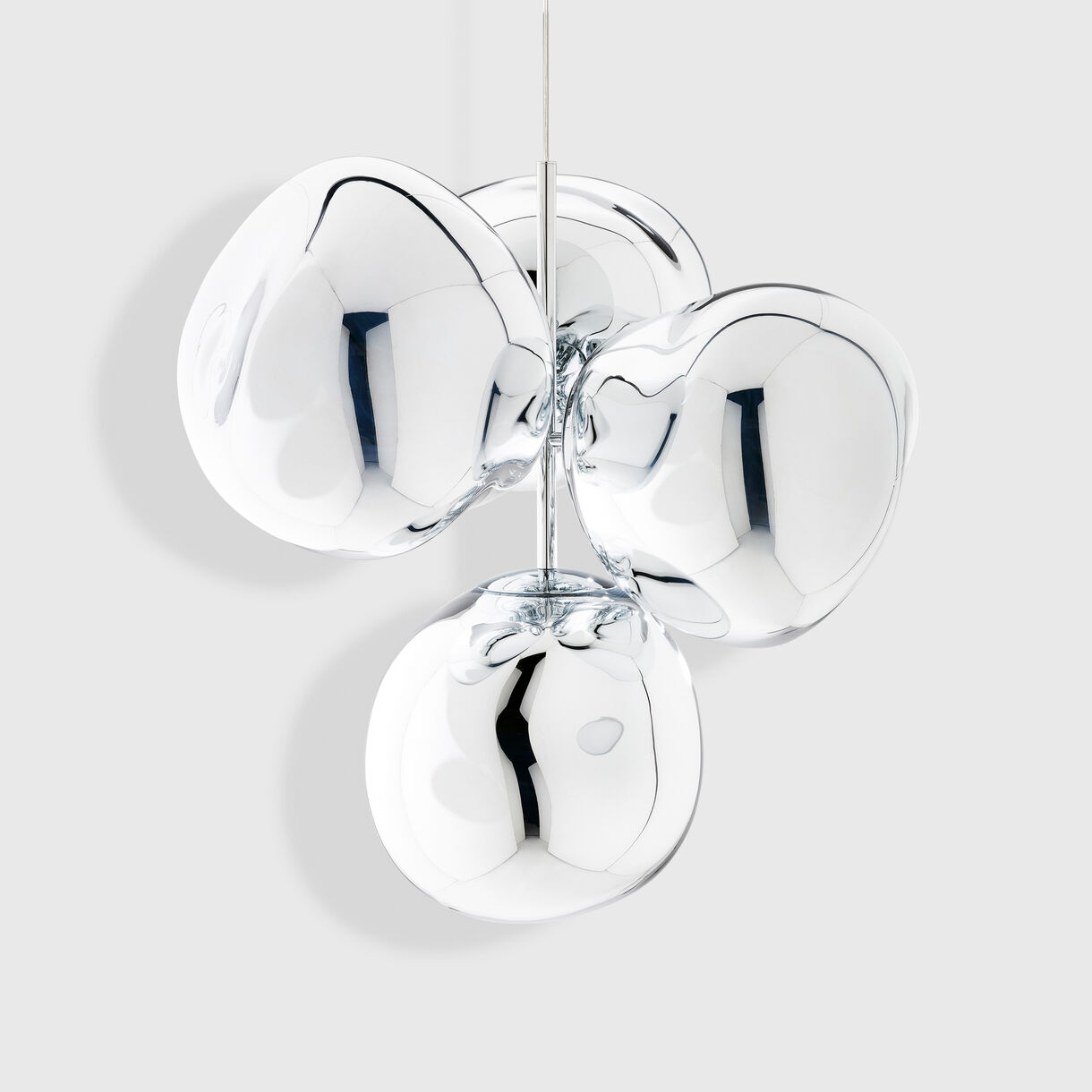 Melt Chandelier, Small, Chrome