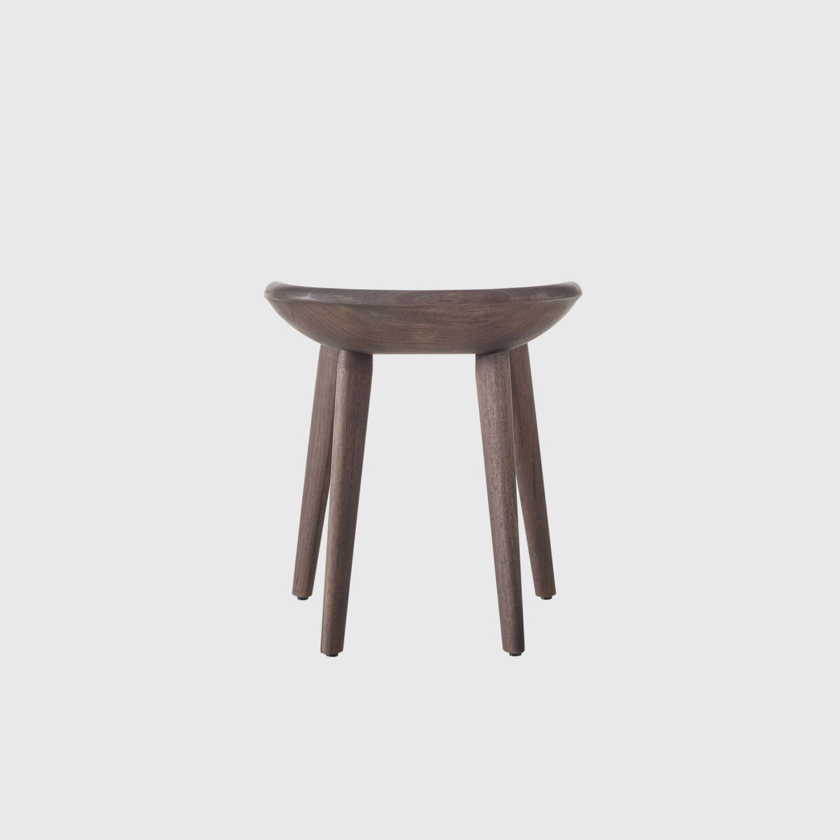Tractor Stool, Low Stool Height, Walnut, Black Oiled