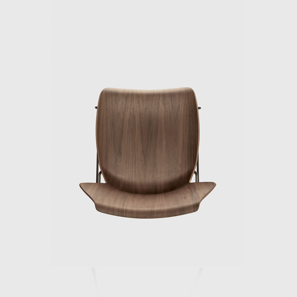 Petal Sled Base Chair, Walnut