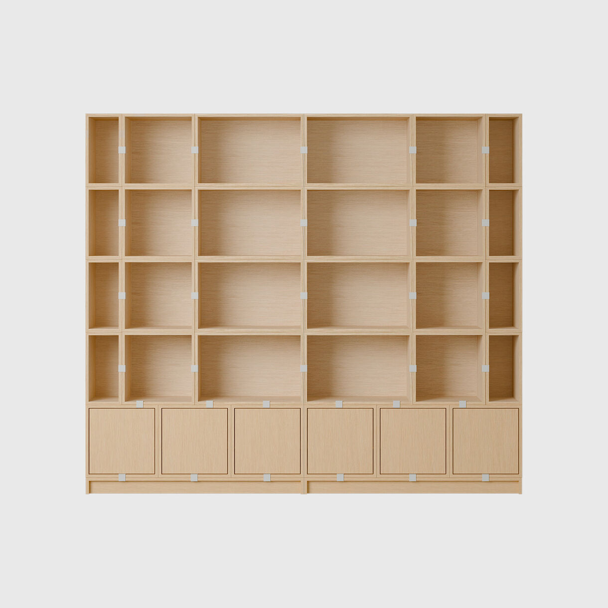 Stacked Bookcase Config. 1, Oak