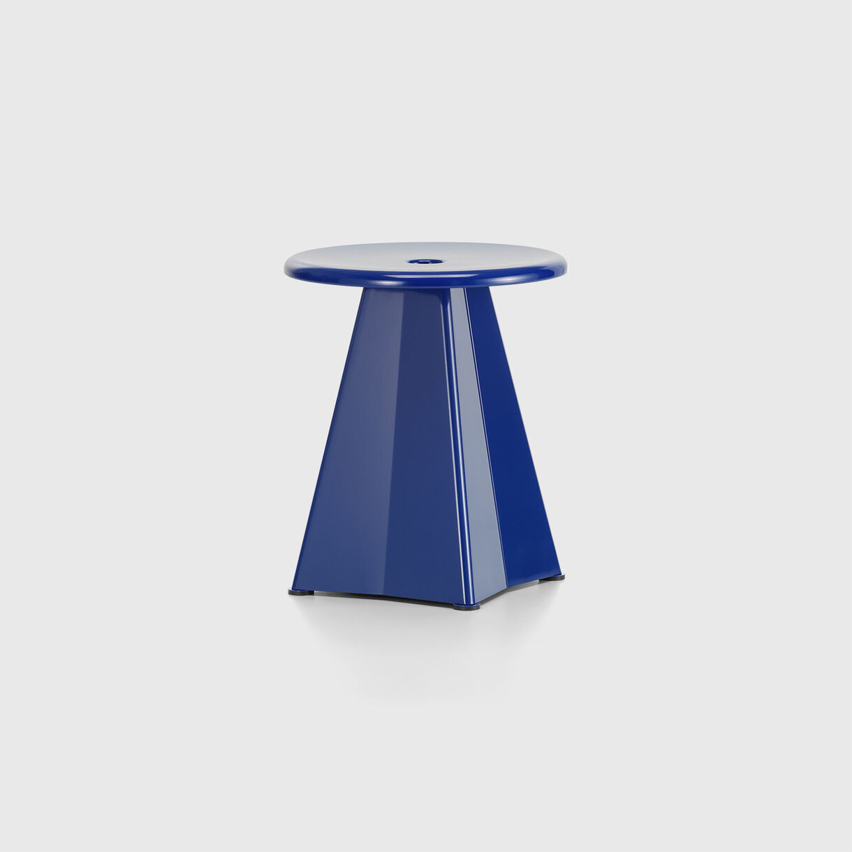 Tabouret Metallique, Bleu Marcoule powder-coated (41)