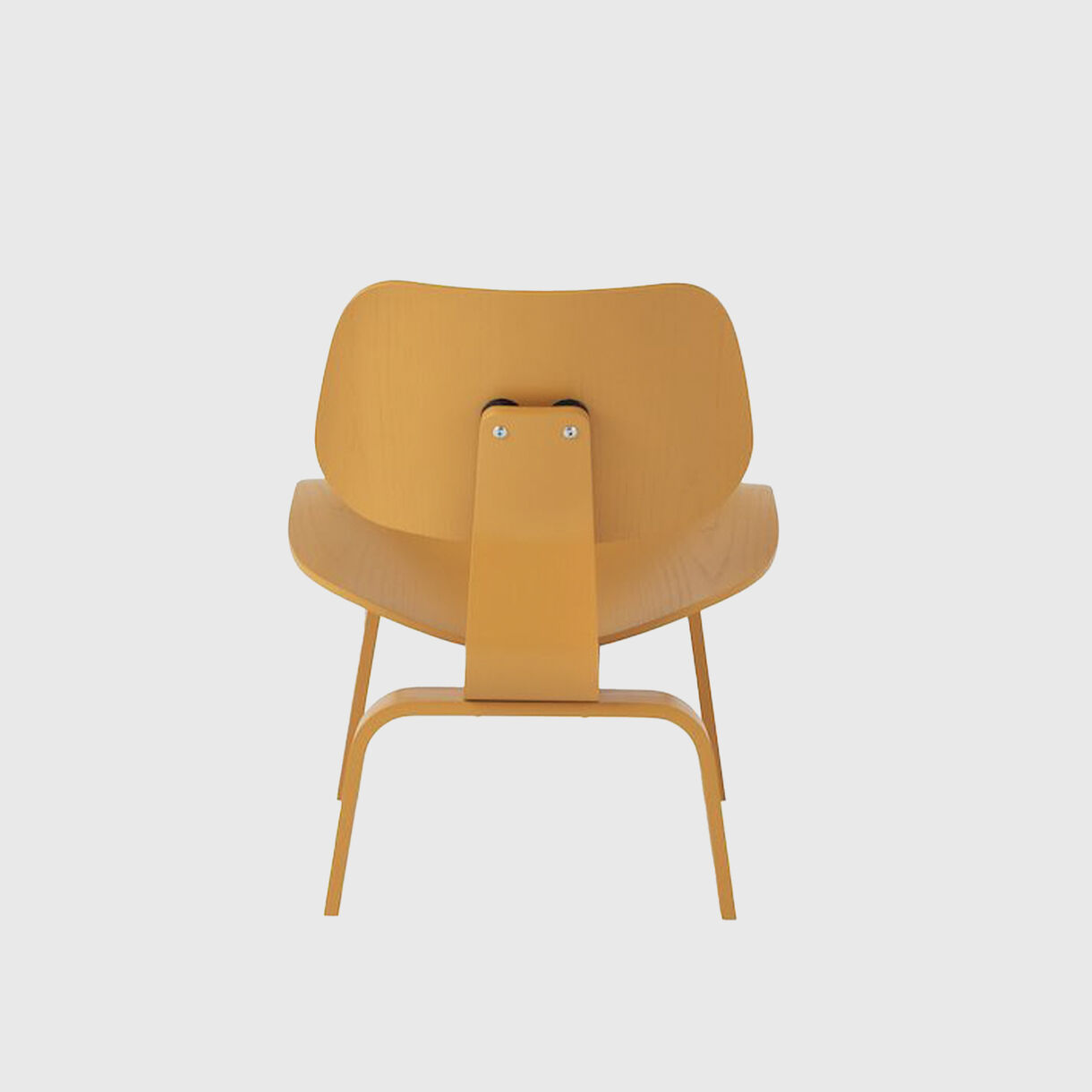 Eames Moulded Plywood Lounge Chair, Wood Base, Deep Yellow