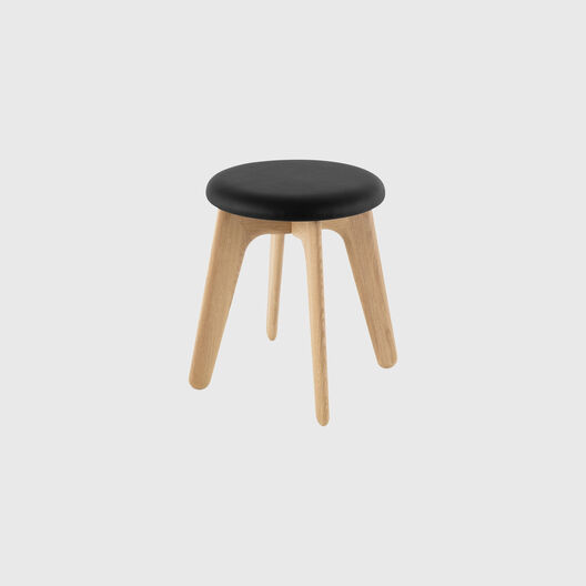 Slab Low Stool, Upholstered
