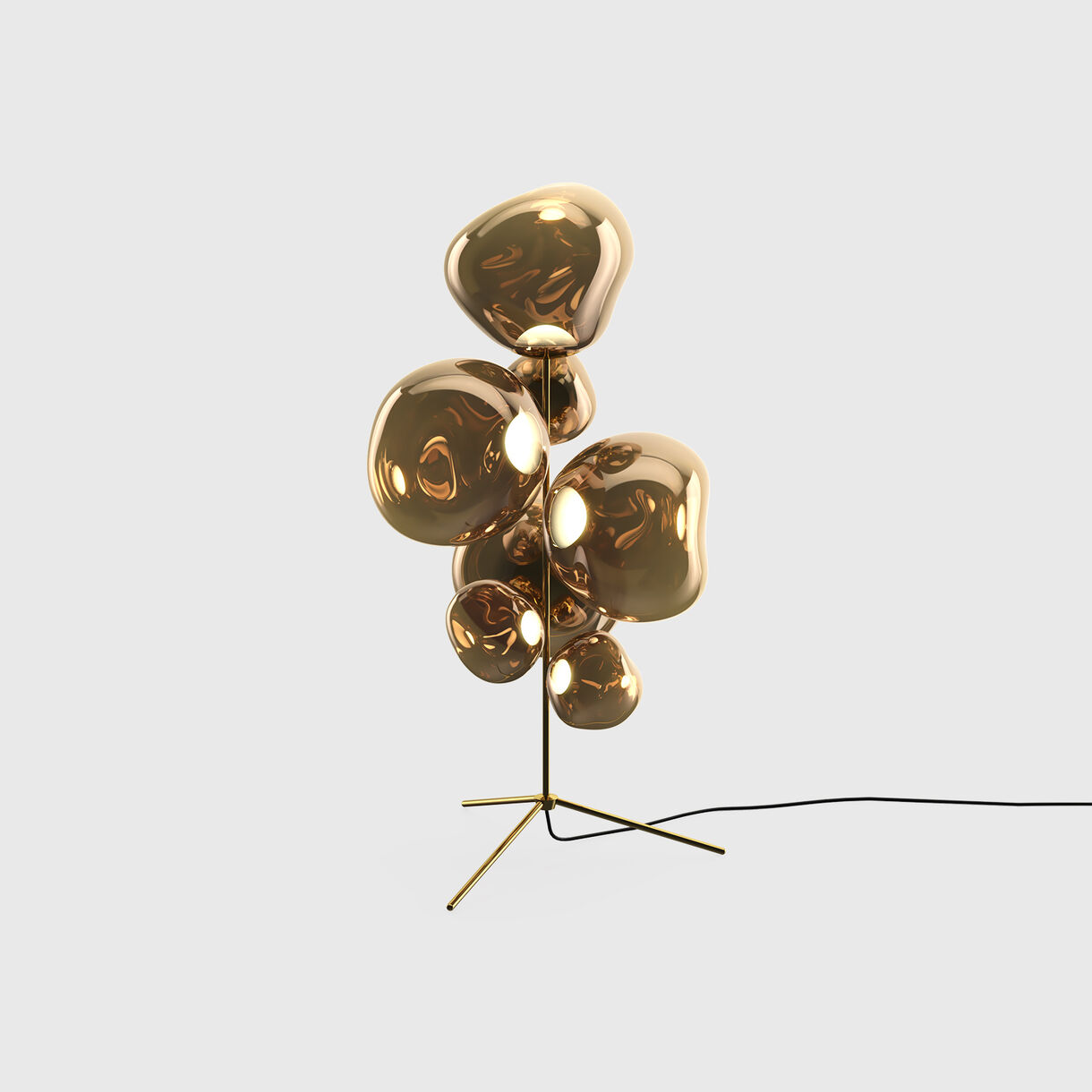 Melt Standing Chandelier, Bronze