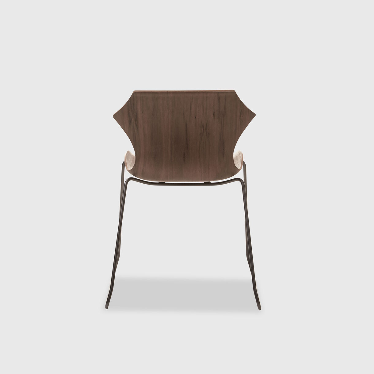 Petal Sled Base Chair, Walnut