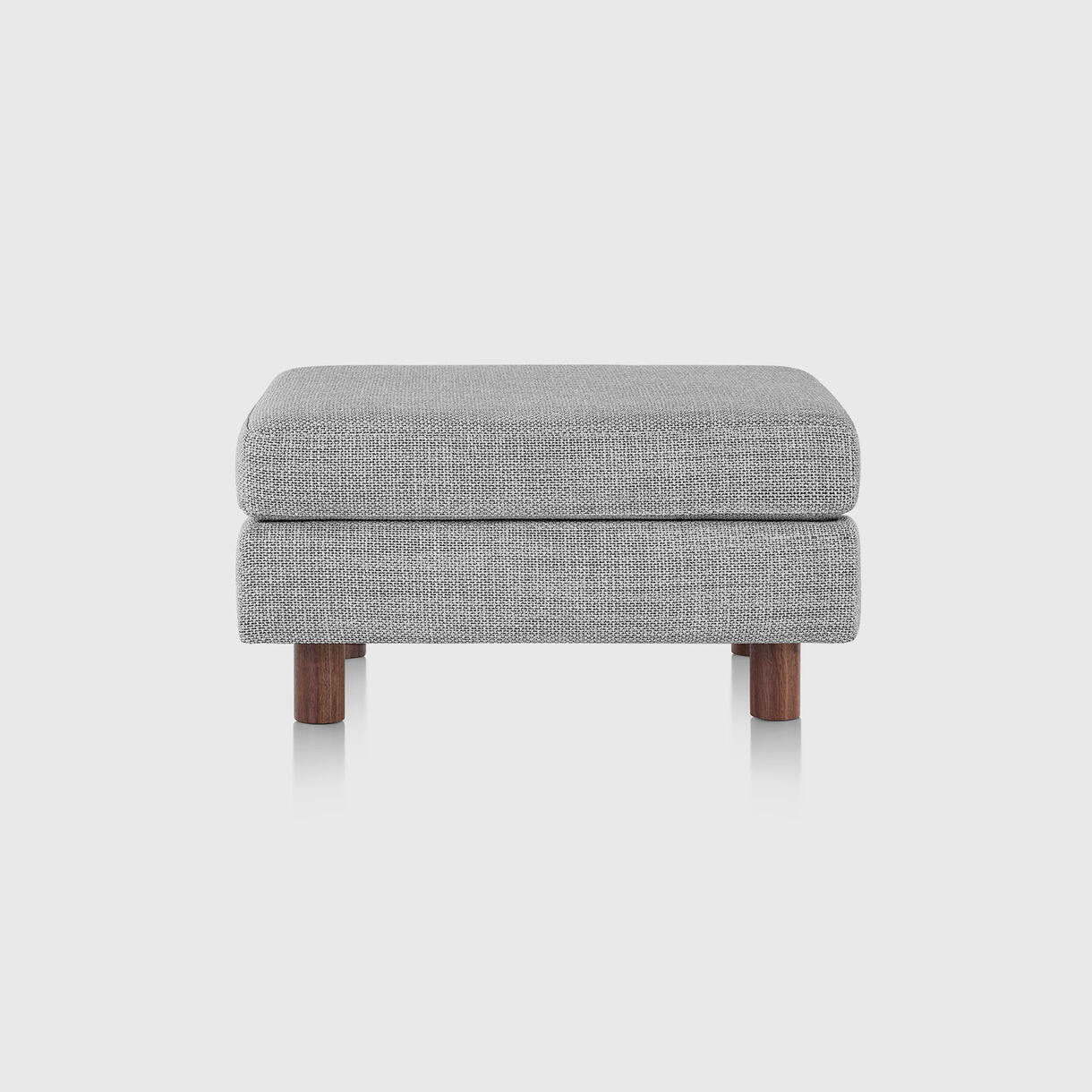 Lispenard Ottoman, Capri Light Silver
