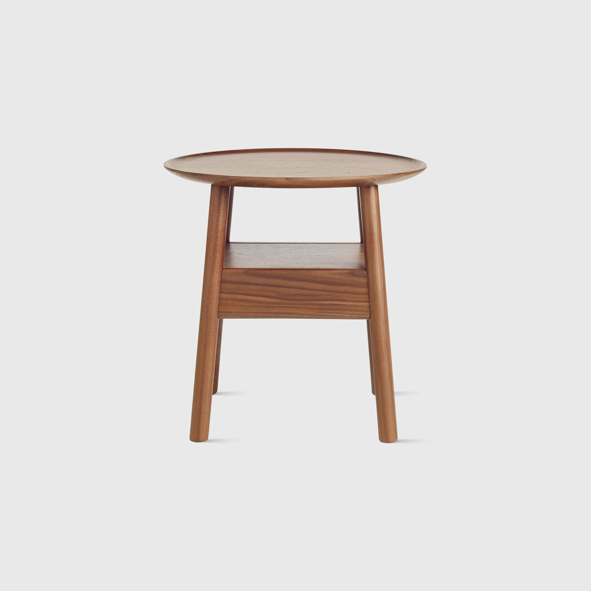 Edge Bedside Table, Walnut