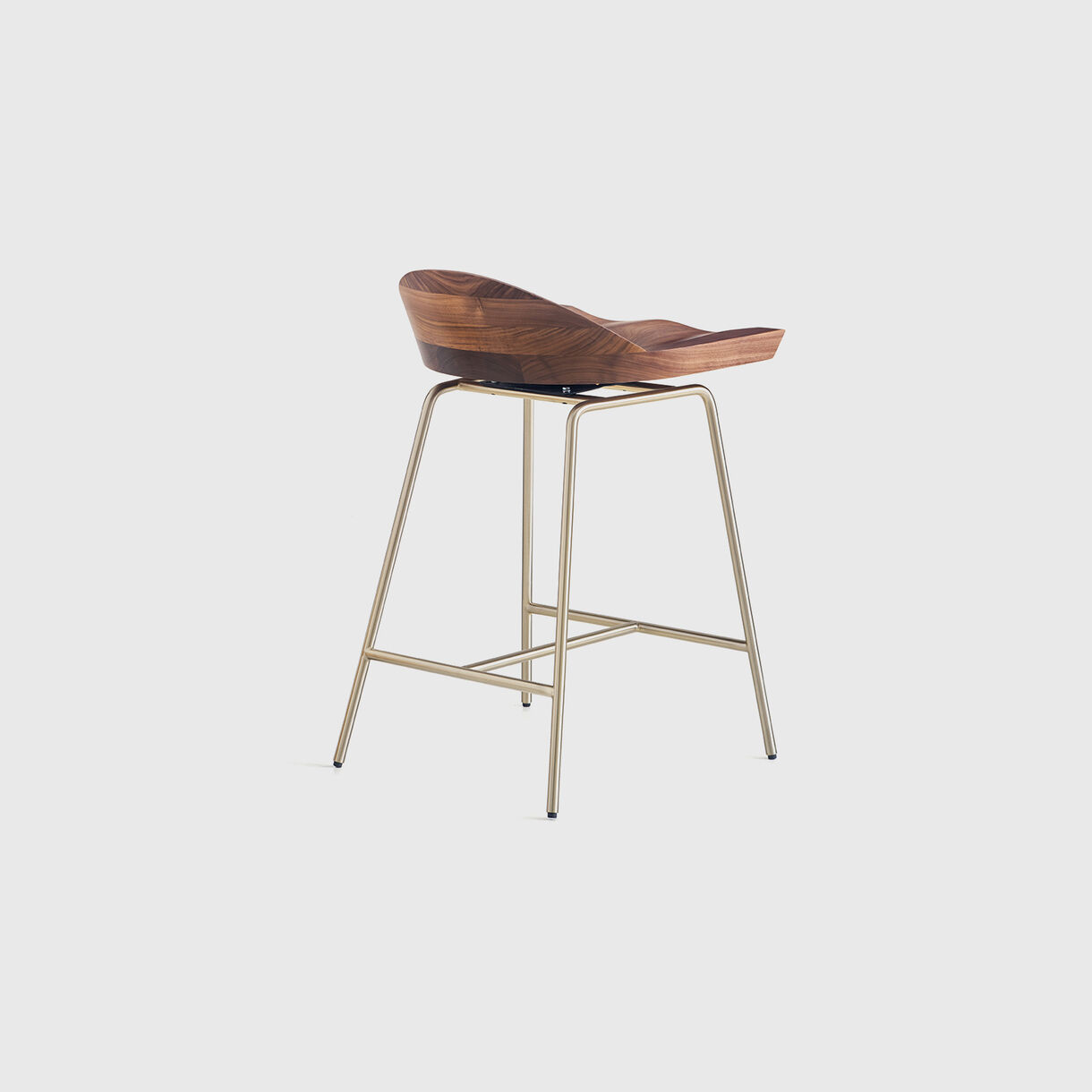 Spindle Low Back Counter Stool