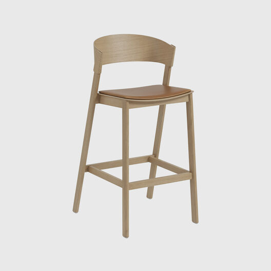 Cover Stool with Upholstered Seat