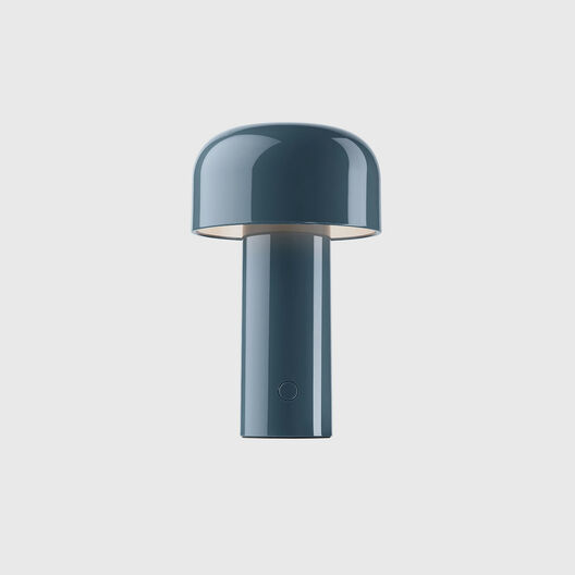 Bellhop Unplugged Portable Table Lamp, Gloss Grey Blue