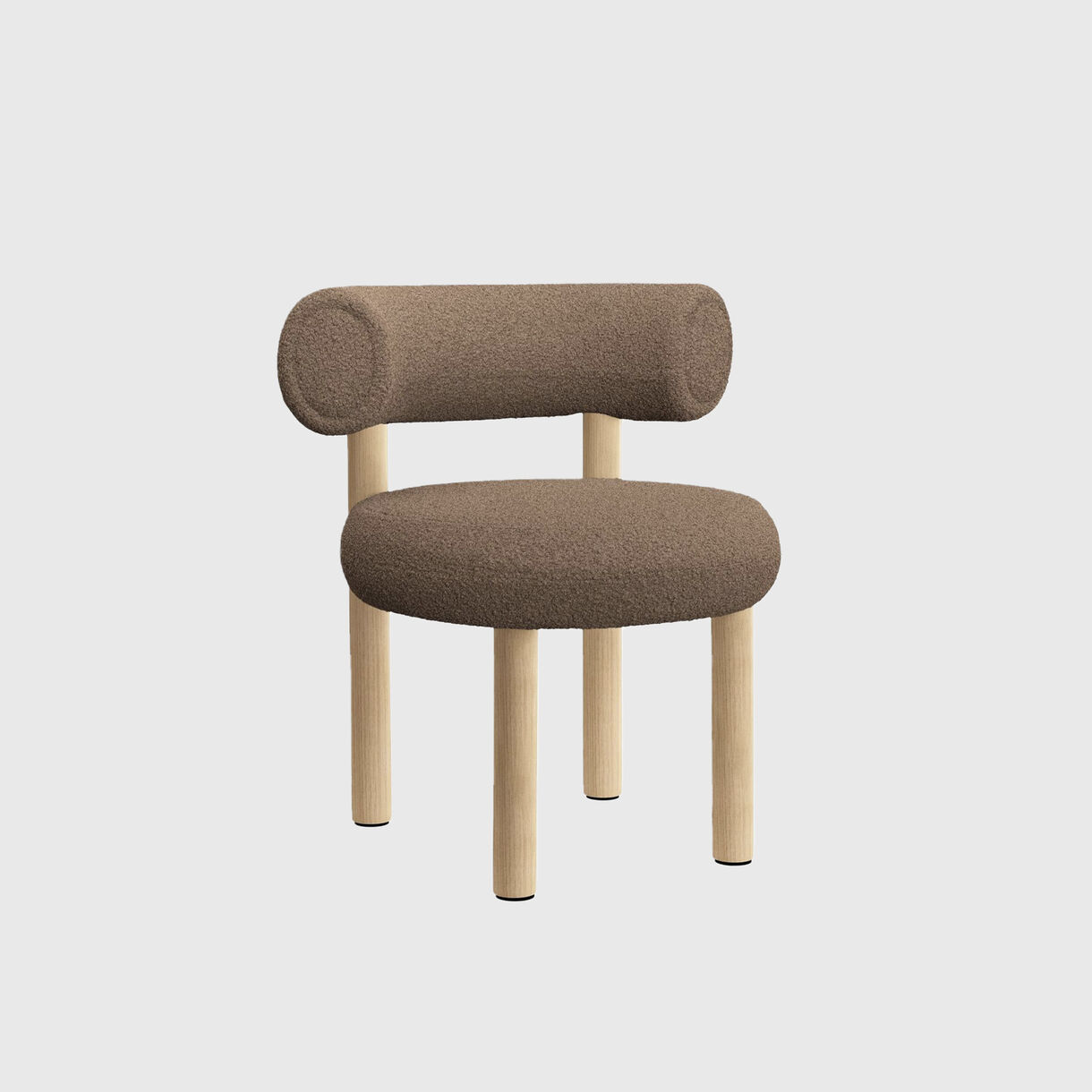 Fat Dining Chair, Wood, Elle - 0480 & Natural Oak