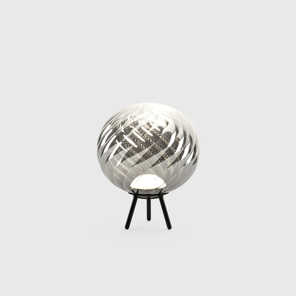 Whirl Portable Large Lamp, Silver