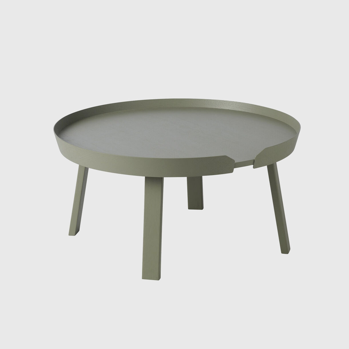Around Coffee Table Large, Dusty Green