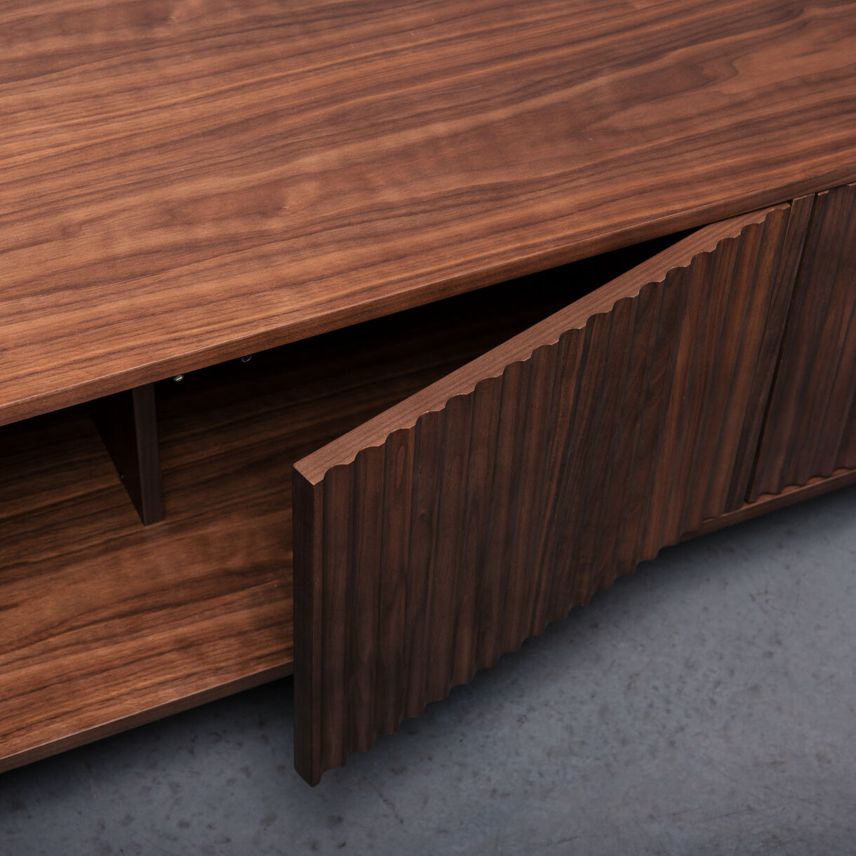 Seiton Low Cabinet, Natural Walnut