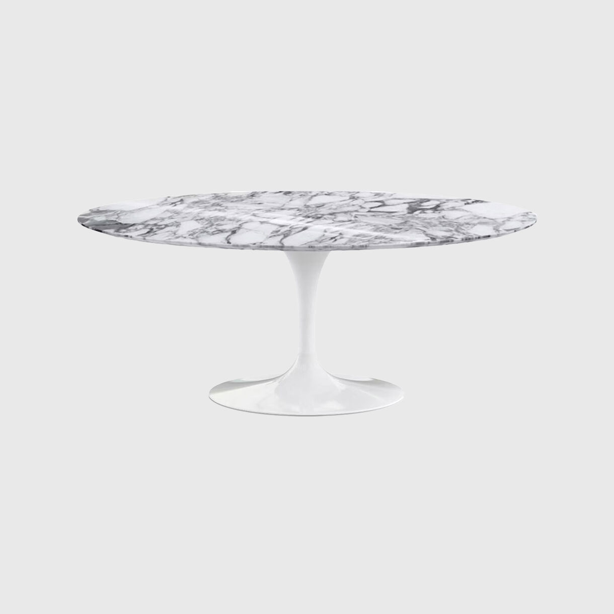 Saarinen Dining Table, Oval, Arabescato Marble