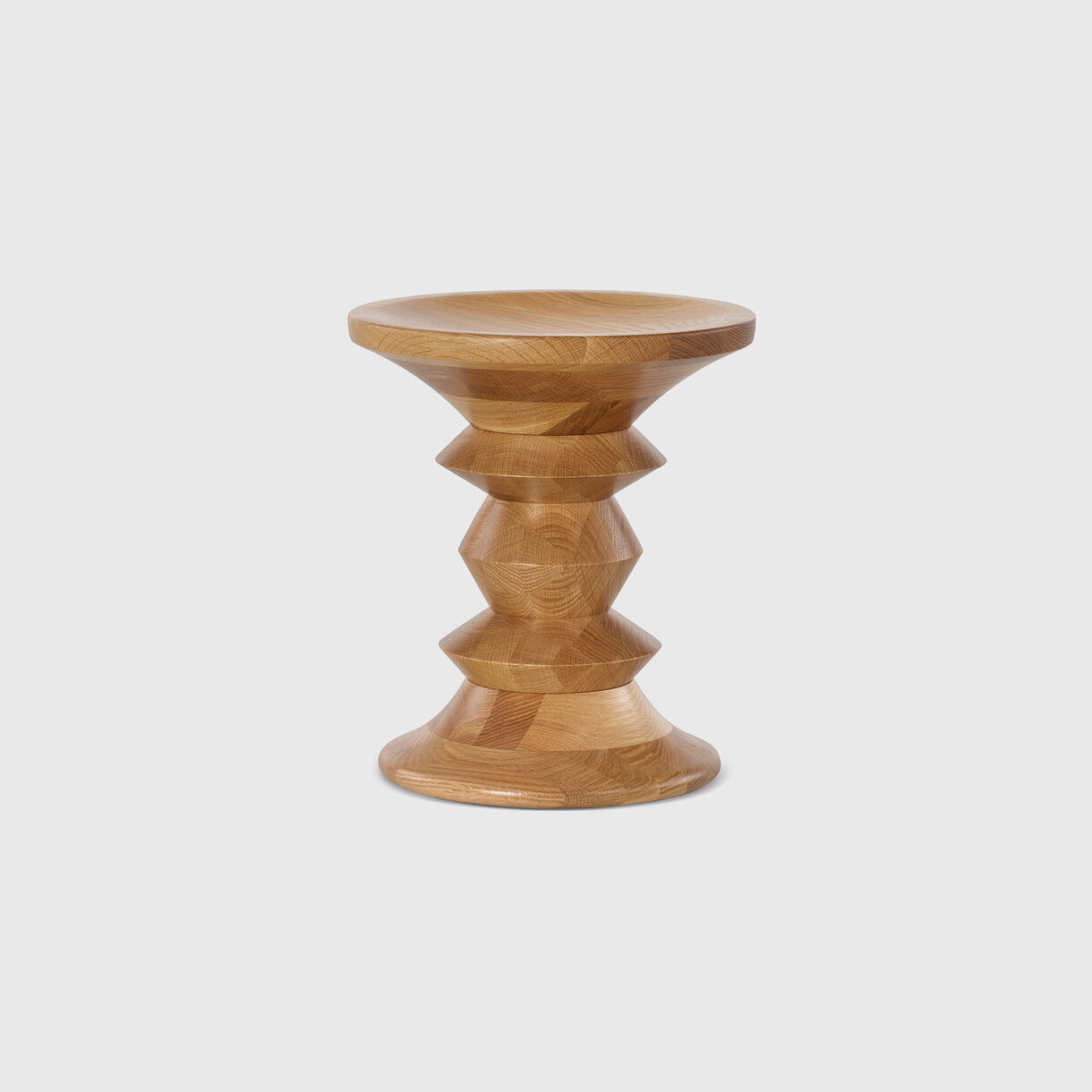 Eames Turned Stool, Shape C, White Oak