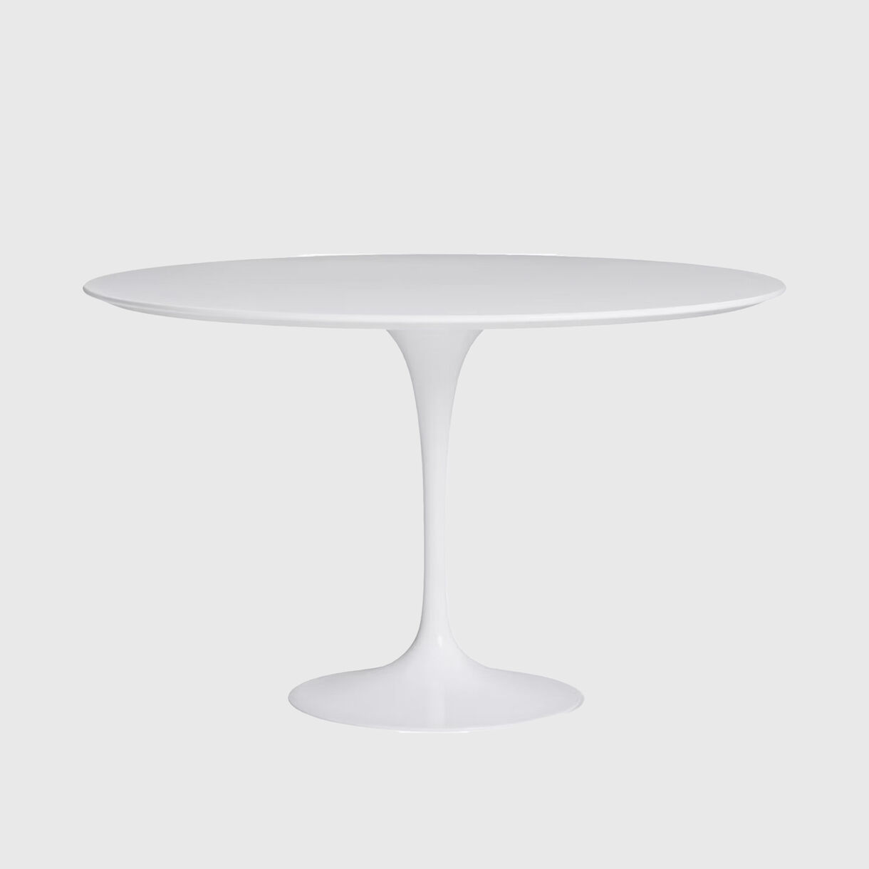 Saarinen Dining Table, Round, Laminated White