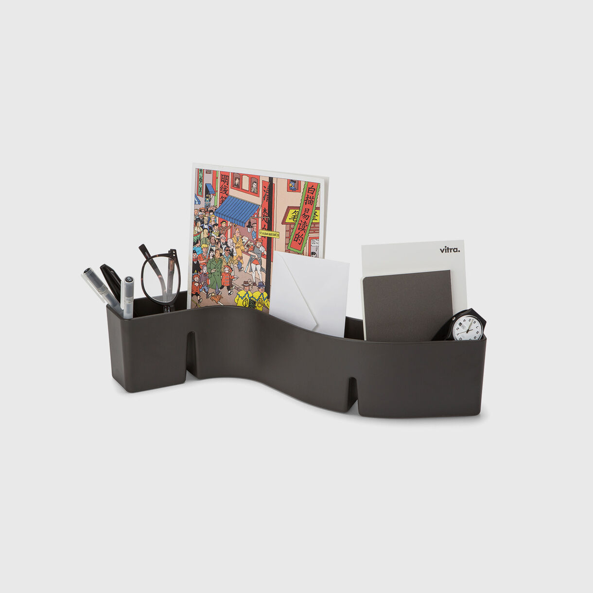 S-Tidy, Dark Grey with Items