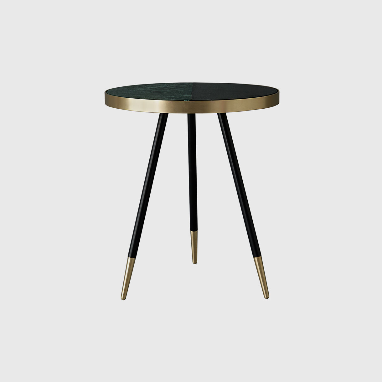 Band Side Table, Two-Tone, Verde & Nero