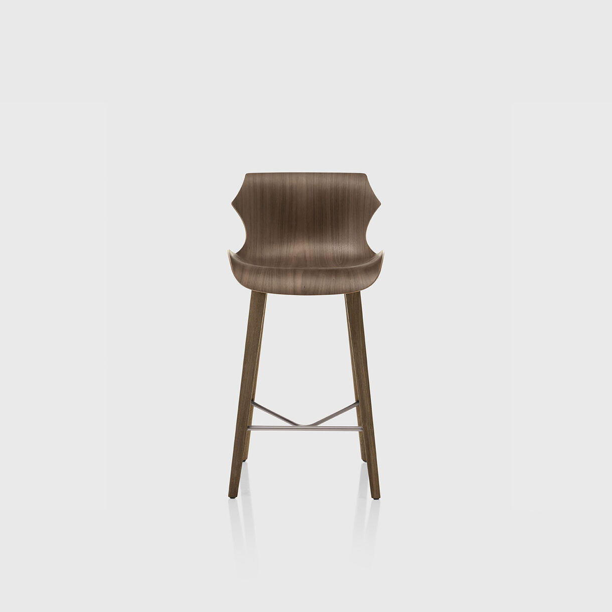 Petal Counter Stool, Walnut