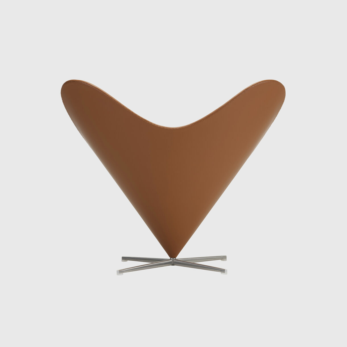 Heart Cone Chair, Cognac Leather