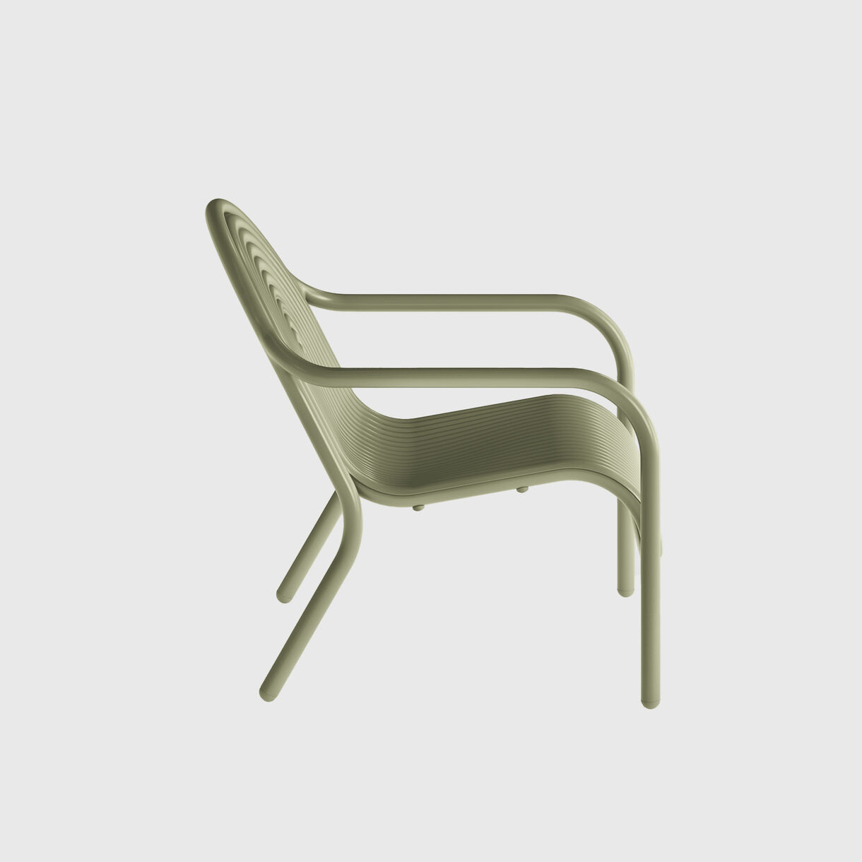 Groove Lounge Chair, Moss