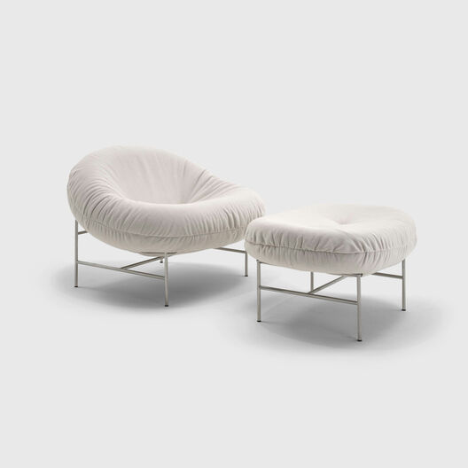 Perron Bun Lounge Chair and Ottoman