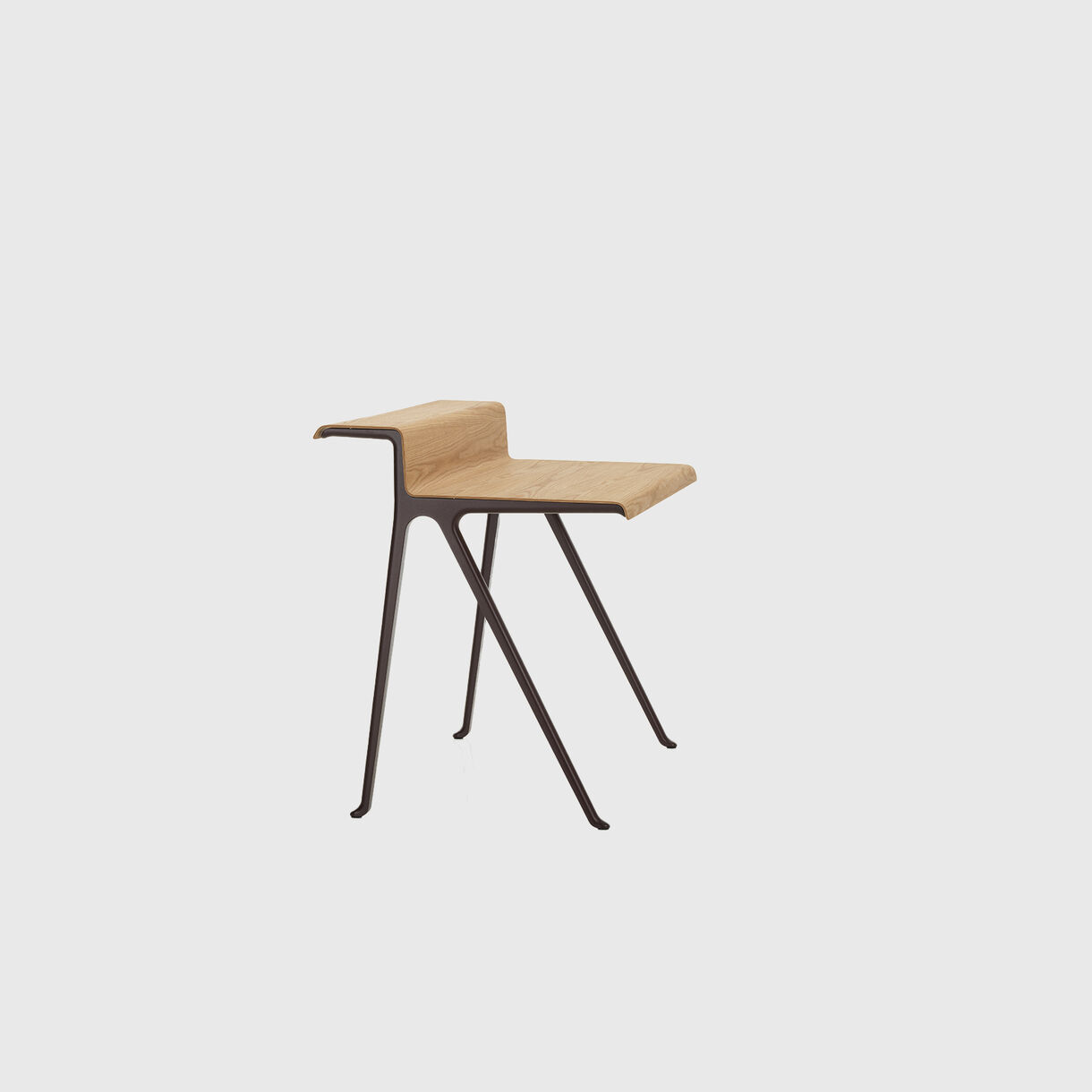 Courier Desk, Natural Oak, Bordeaux