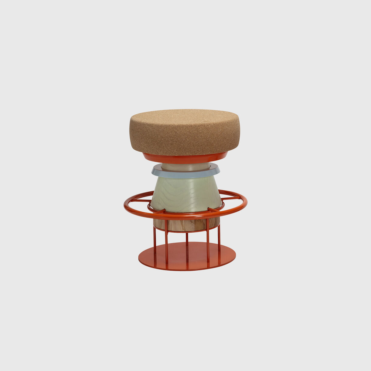 Tembo Stool, Low, Multi Coloured