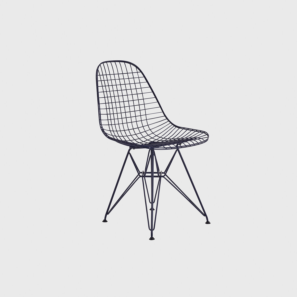 HM x Hay Eames Wire Outdoor Chair, Wire Base, Black Blue