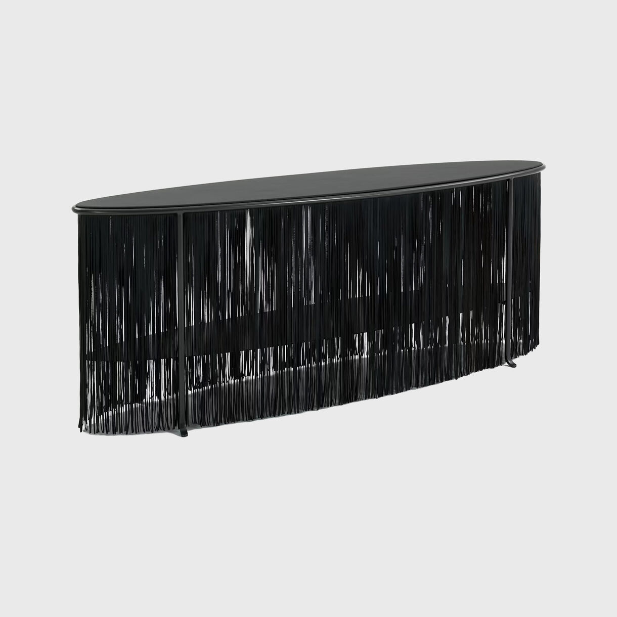 Dozie Kanu Console Table, Black, Front