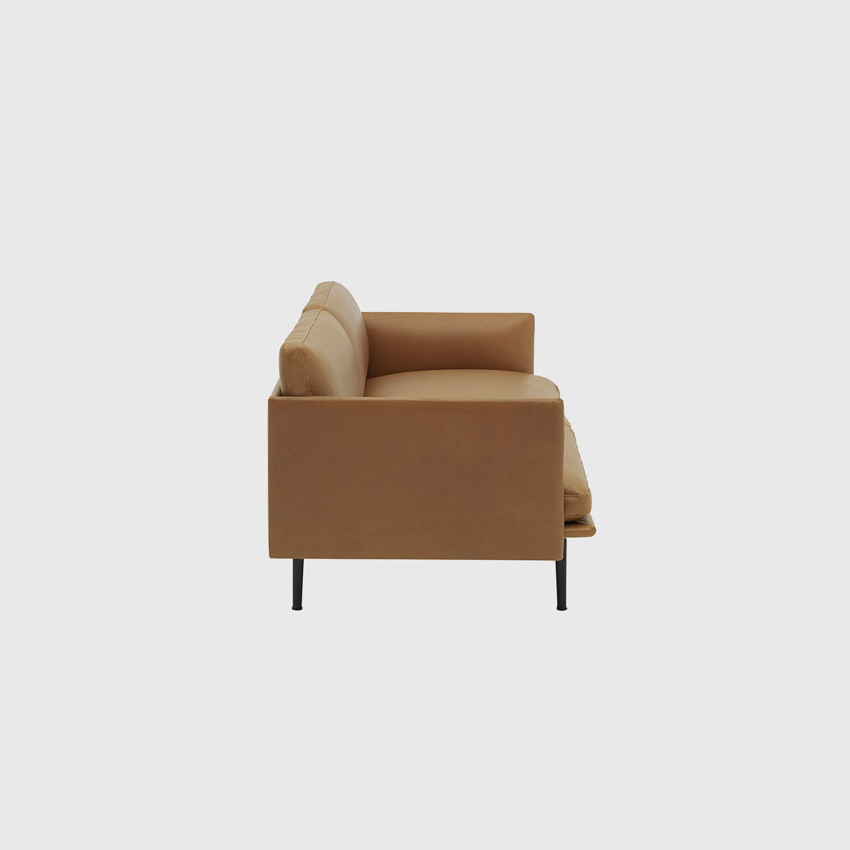 Outline 3 Seater Sofa, Cognac Leather