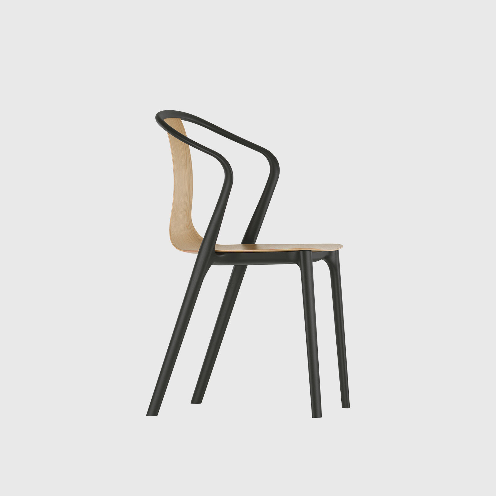 Vitra Belleville Wood Armchair Living Edge