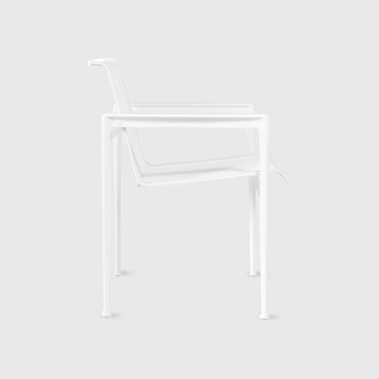 1966 Dining Armchair, White White