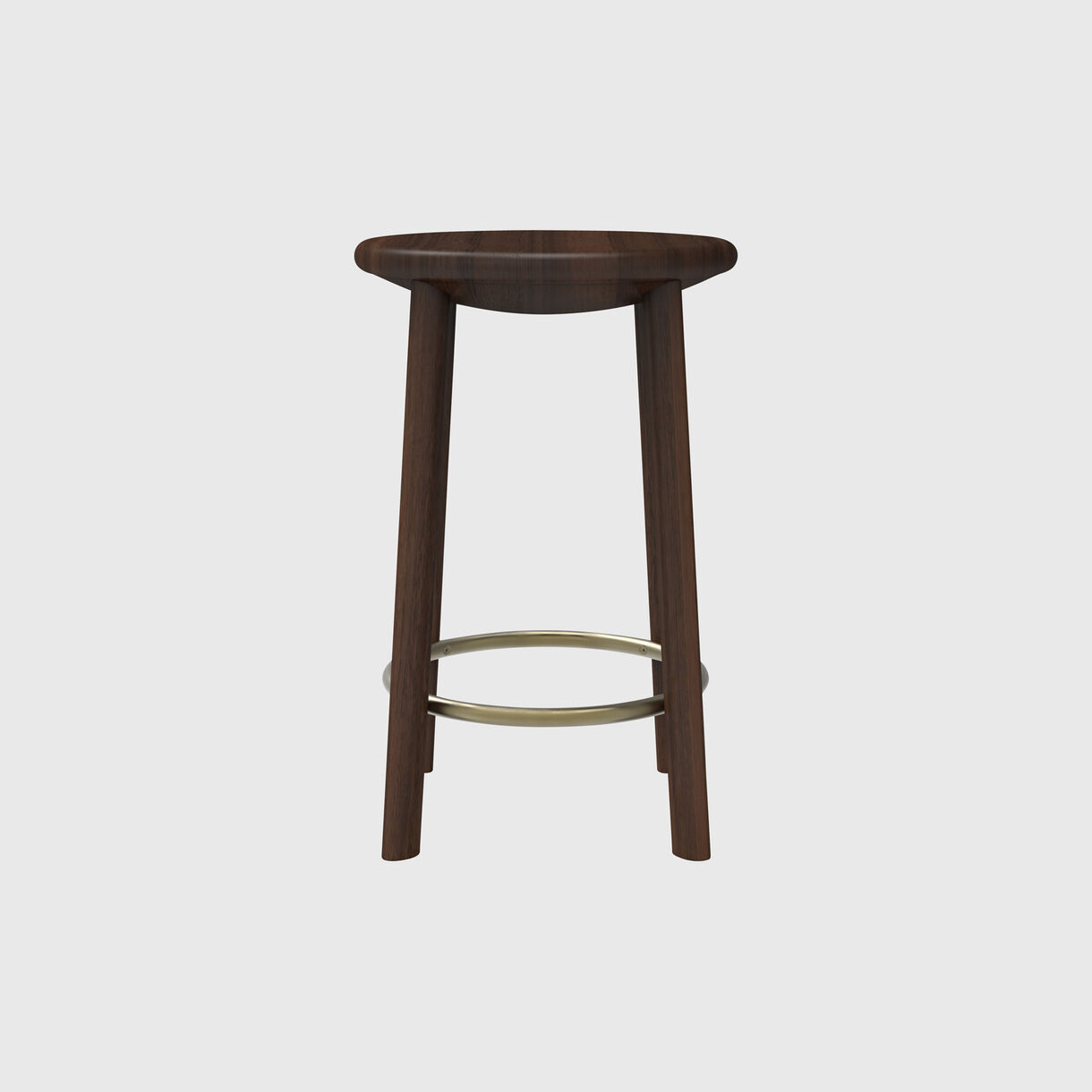 Bowl Stool, Counter Walnut