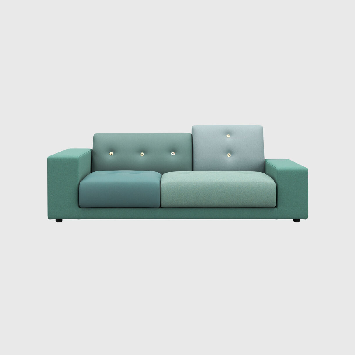 Polder Compact Sofa, Right, Fabric Mix - Sea Green