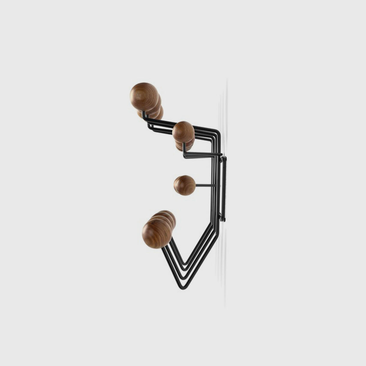 Eames Hang-It-All, Walnut & Black