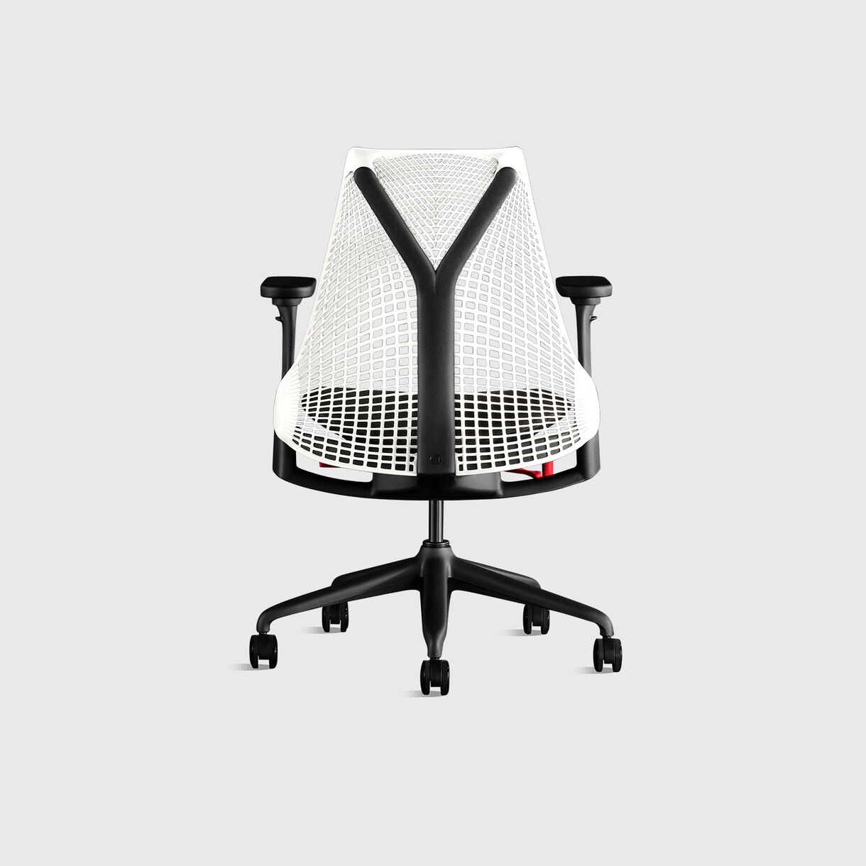 Sayl Gaming Chair, Studio White & Red