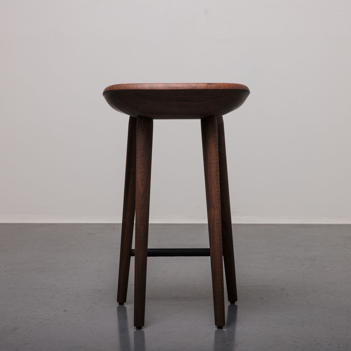 Tractor Stool, Counter Height, Walnut