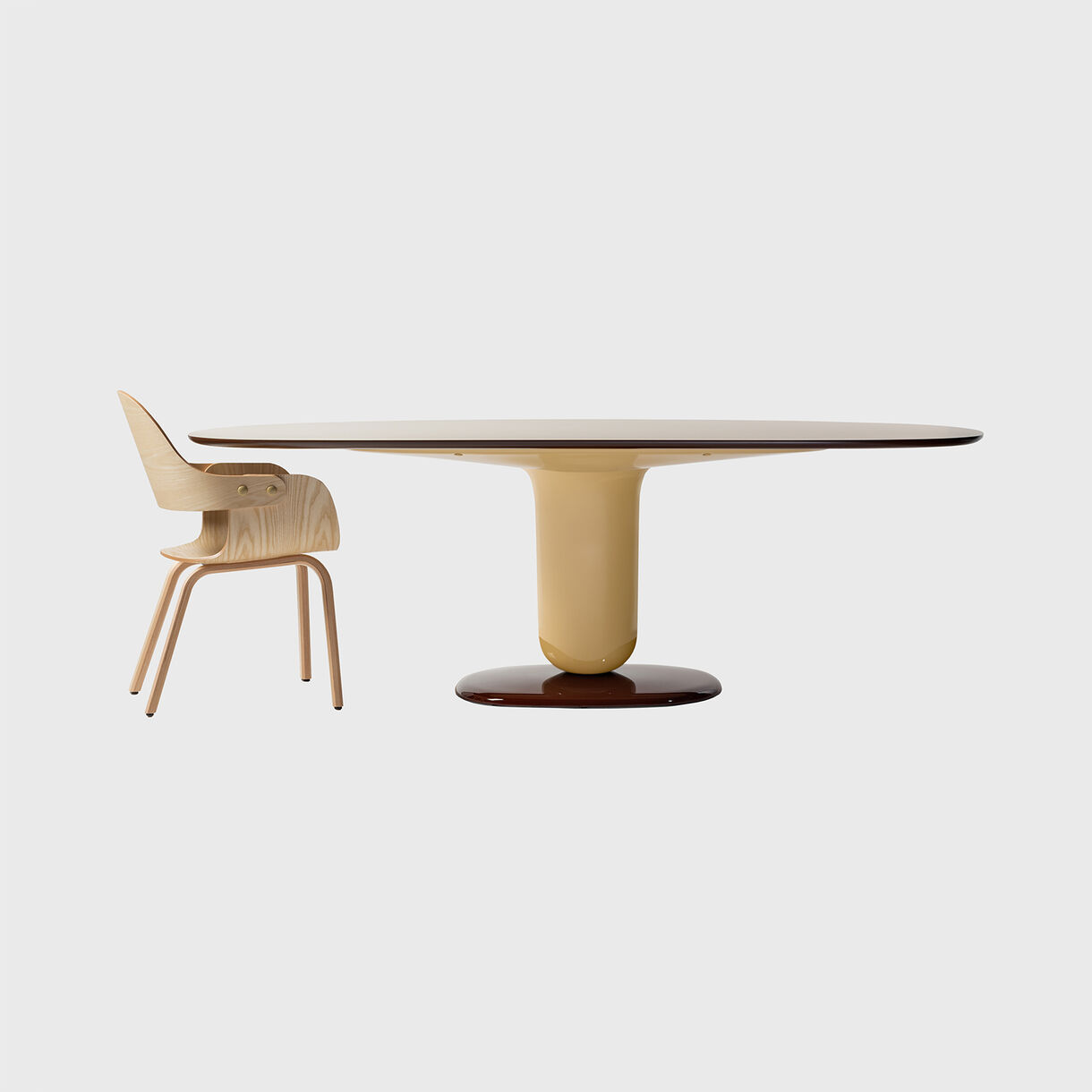 Explorer 5 Dining Table, Multicolour Beige