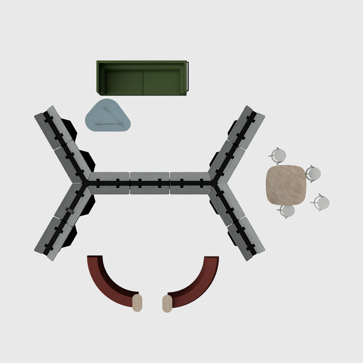 Agile Wall Dogbone Configuration