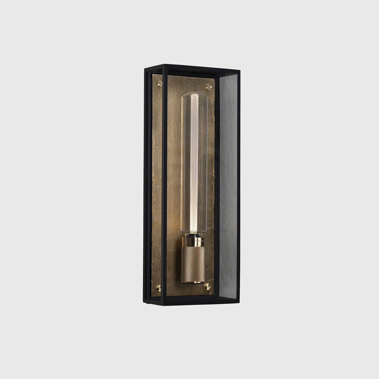 Caged Wet Wall Lamp, Brass