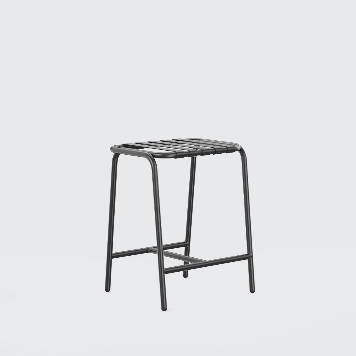 Strap Stool, 650, Black
