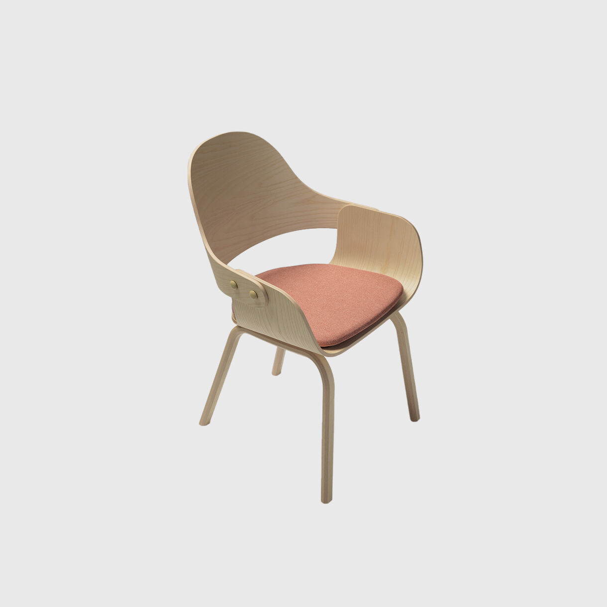 BD Barcelona Design Showtime Nude Chair, Wood Base 
