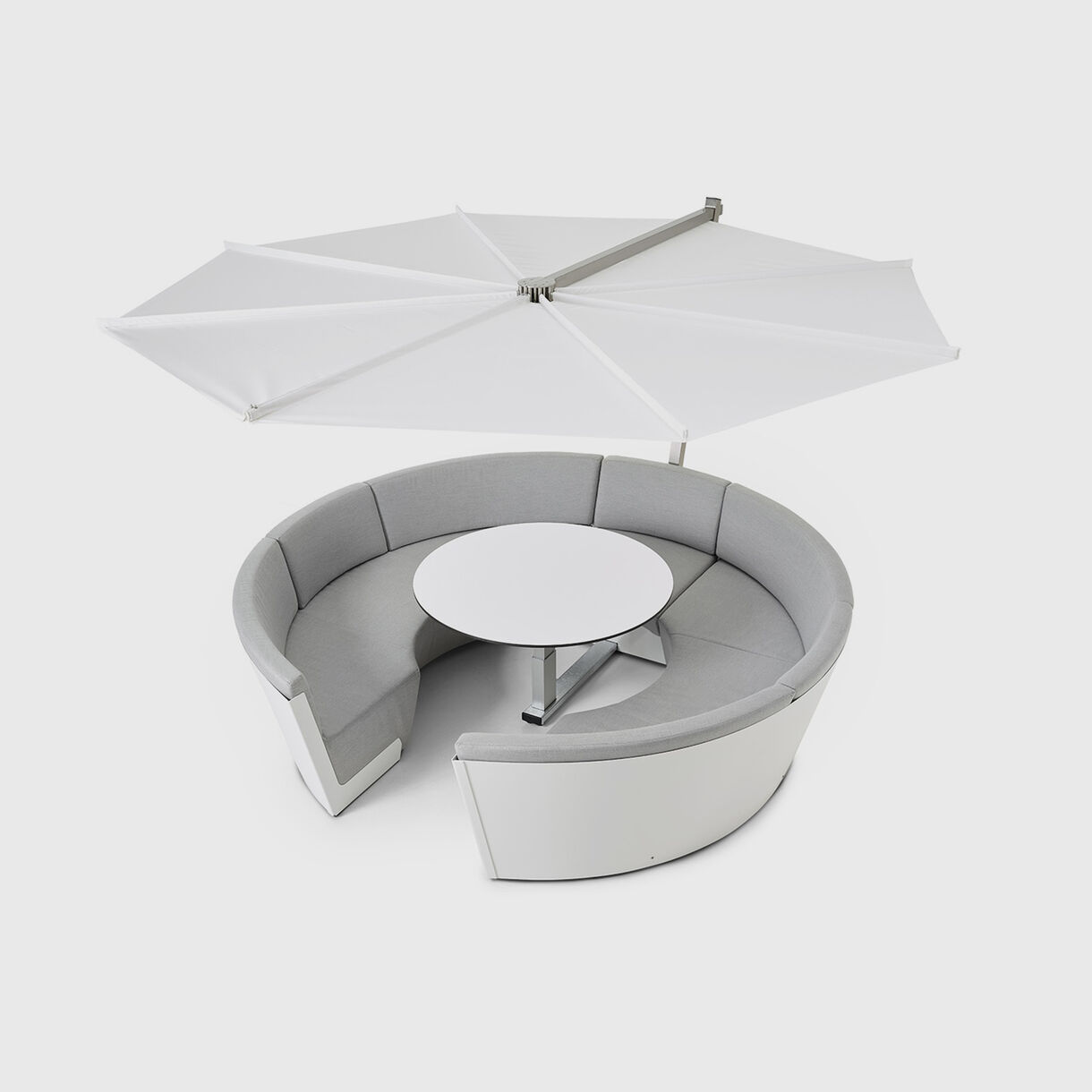 Kosmos Outdoor Lounge, 8 Seater with Parasol