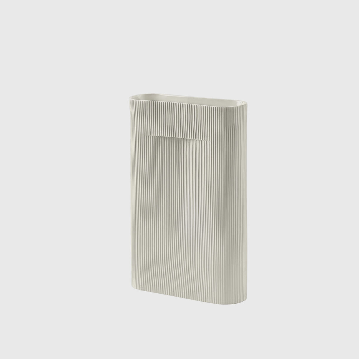 Ridge Vase, Large, Off-White