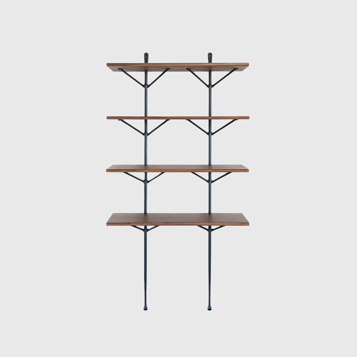 Officina Shelving with Desk, Walnut