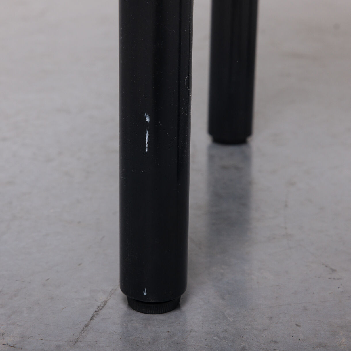 Fat Bar Stool, Black Steel and Fab A Upholstery