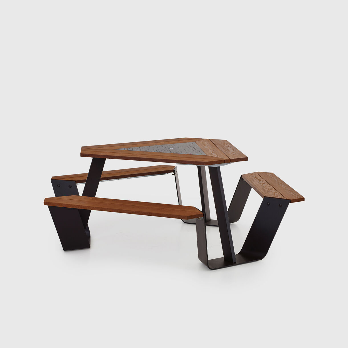 Anker Picnic Table, Hellwood & Black